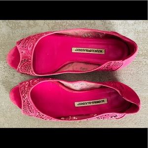 Manolo Blahnik Suede Flats